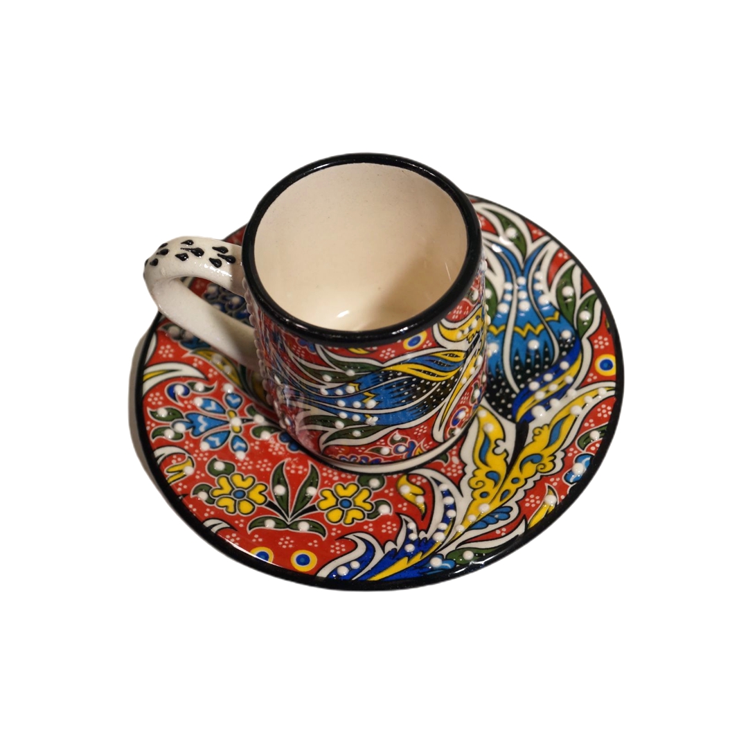 Türk Kahvesi Fincanı Takımı ( KIRMIZI ) 