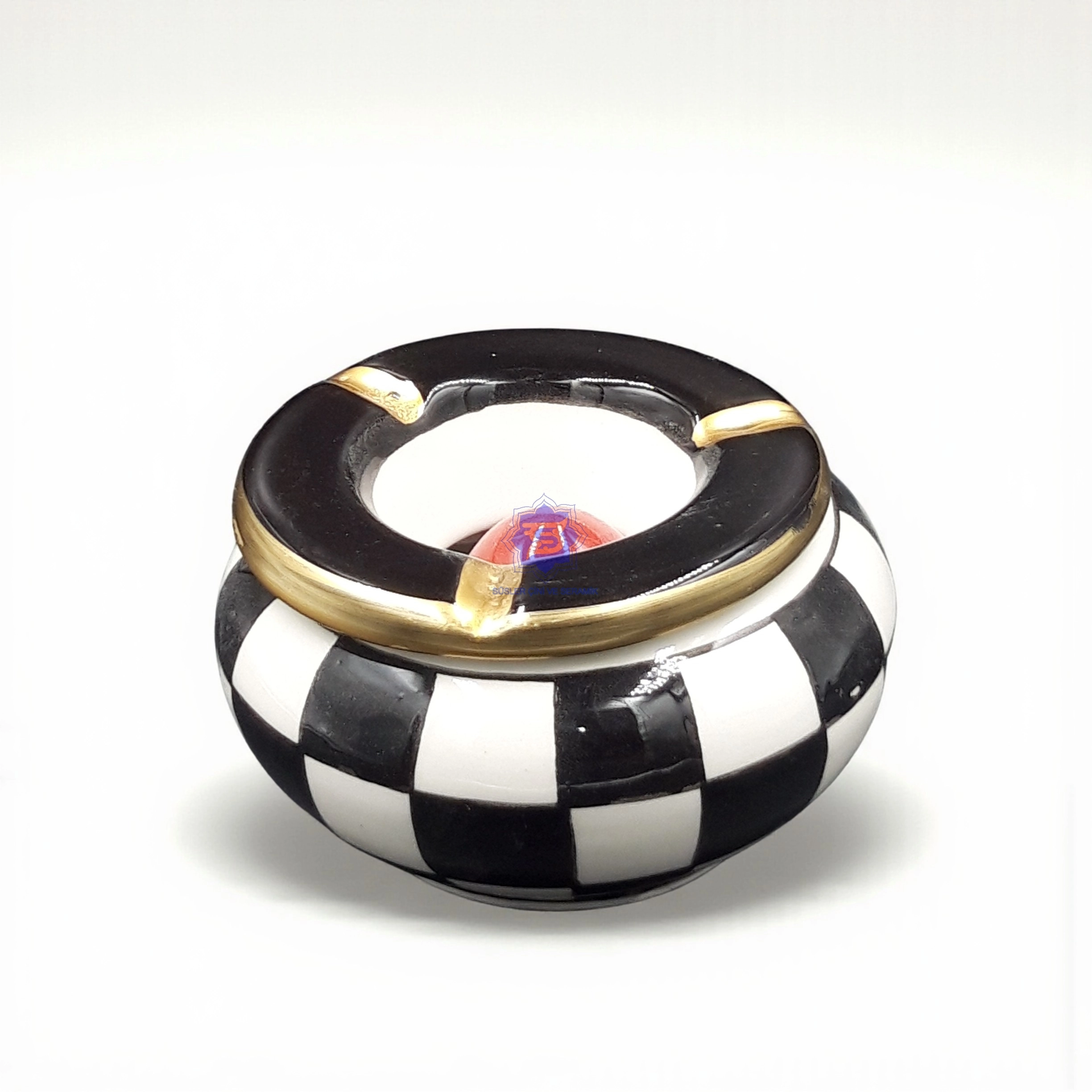 Büyük Kapaklı Küllük | DAMALI El Yapımı Kül Tablası