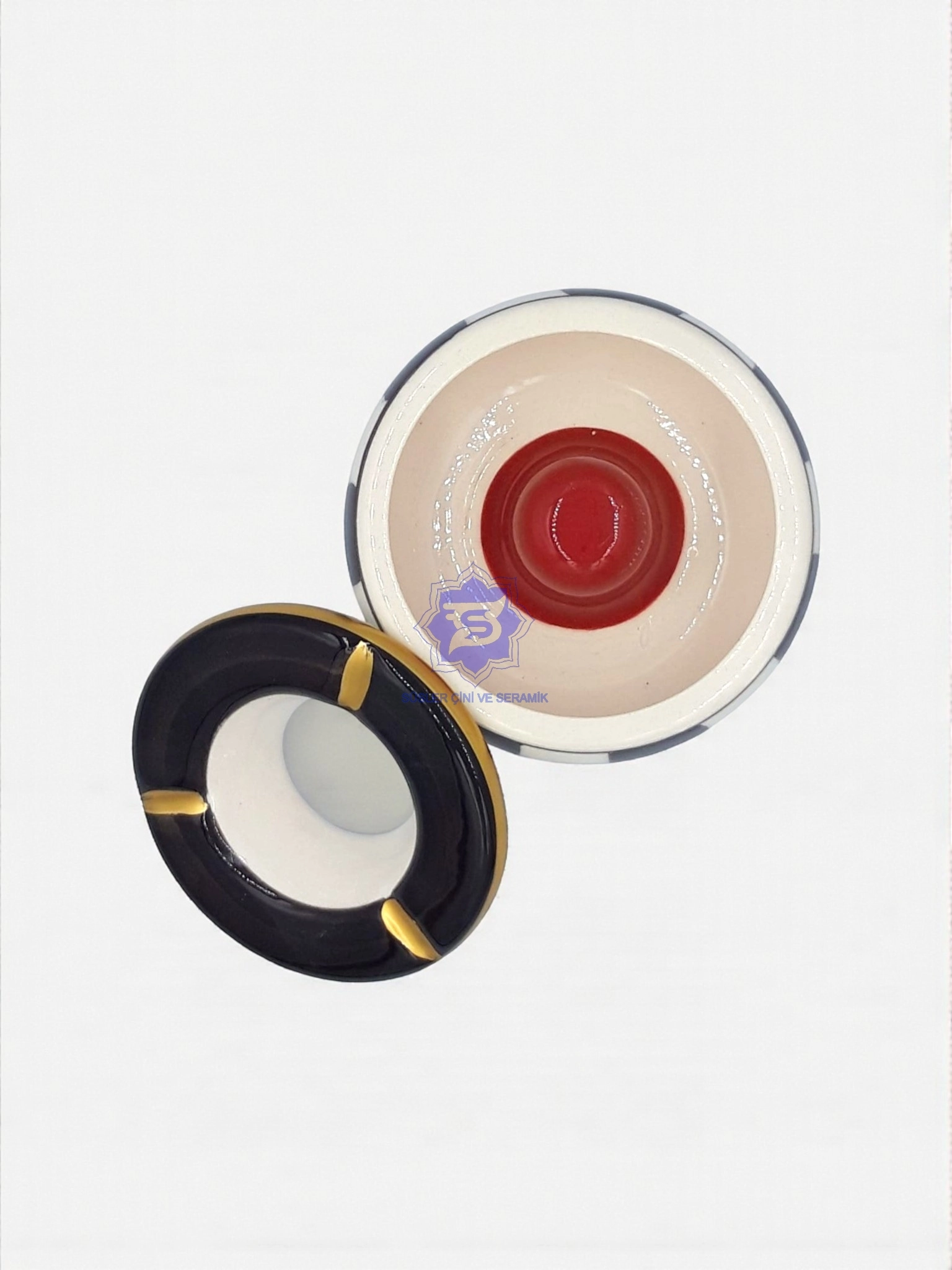 Büyük Kapaklı Küllük | DAMALI El Yapımı Kül Tablası