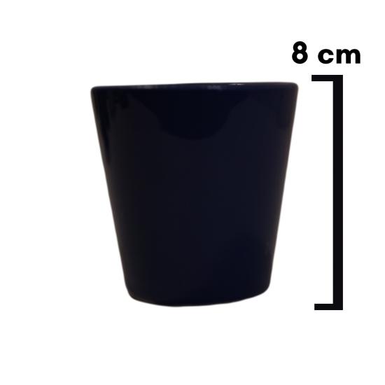 8 CM Seramik Saksı Mini ( LACİVERT )