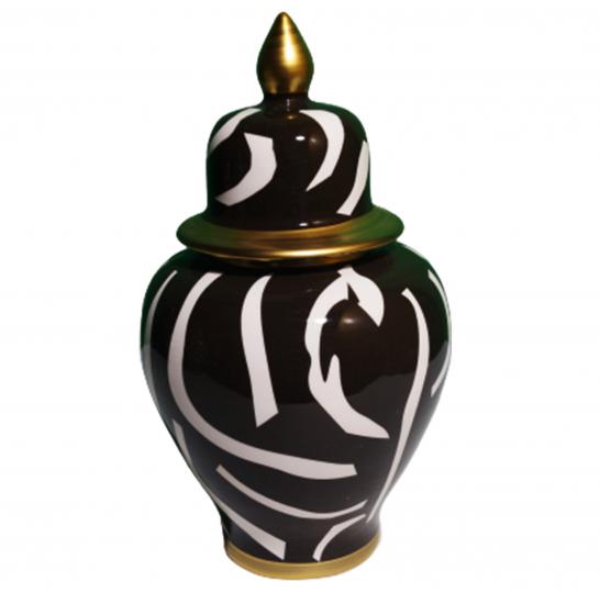 20 cm Şah Kavanoz Zebra